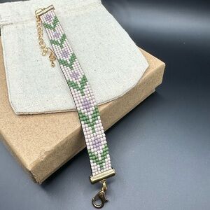 Handmade Beaded Tulip Bracelet